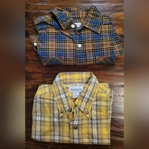 2 CARHARTT SHIRTS BOTH SZ M 1 LONG-SLEEVED 1 SHORT-SLEEVED  GREAT CONDITION